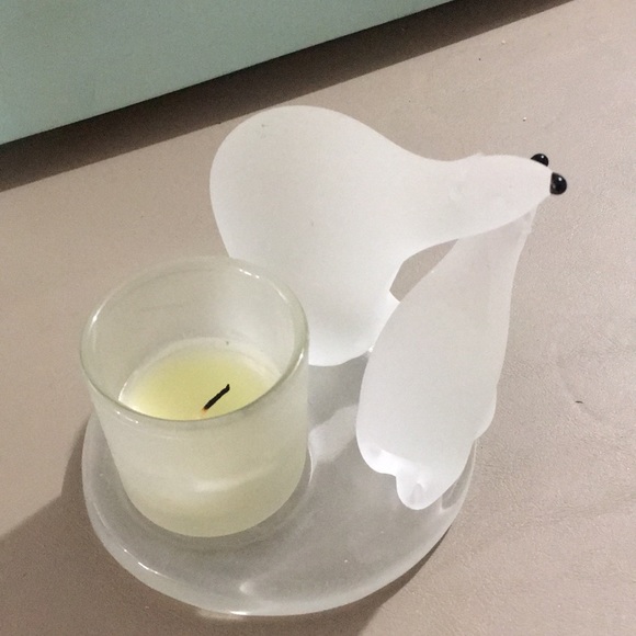 PartyLite glass candle holder - Picture 2 of 4